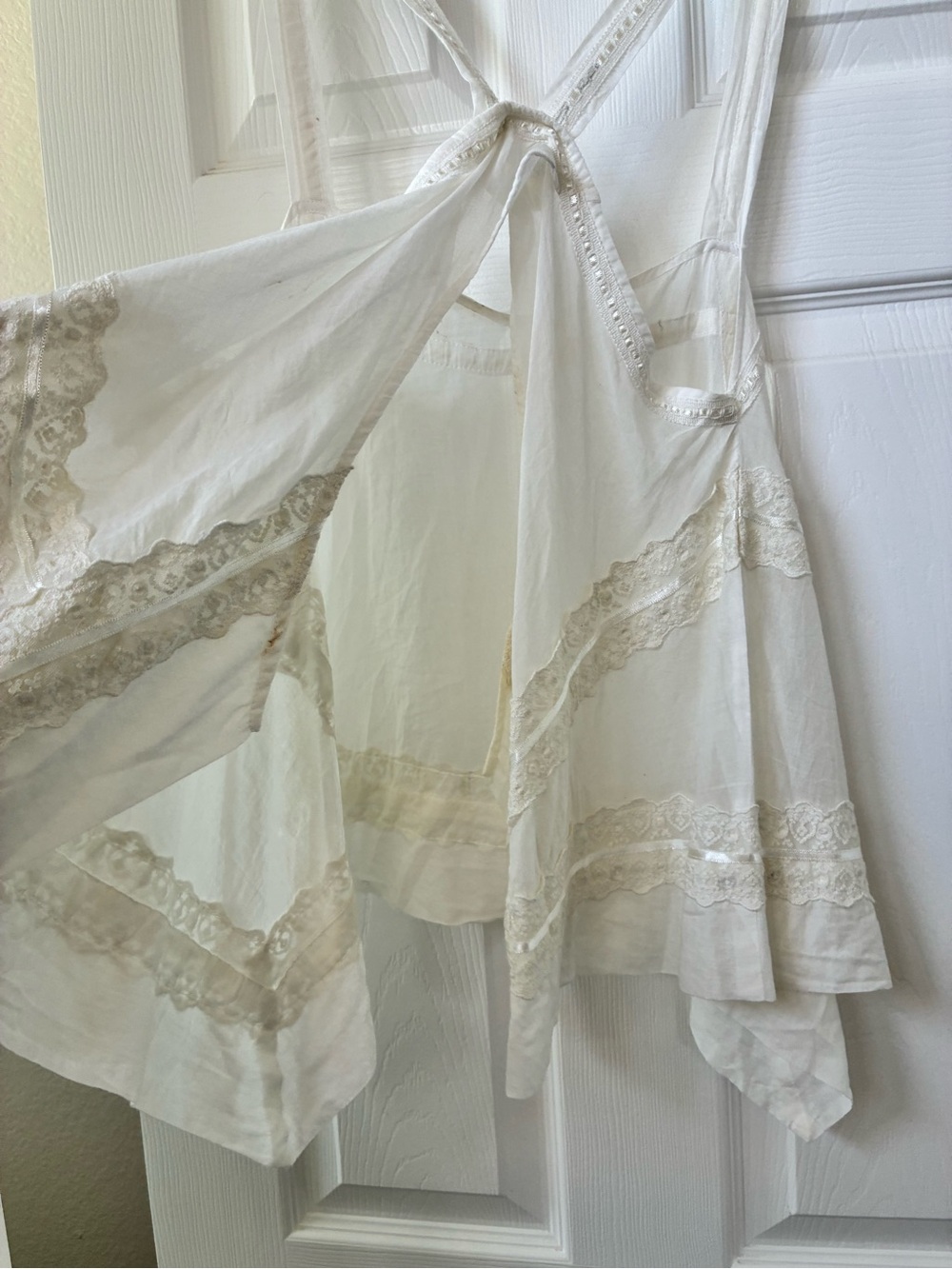 Free People Cream Lace-Trim Camisole - Picture 3 of 5